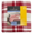thumbnail image 2 of Cuddle Duds Flannel Sheet Set Red Plaid Full Bed Sheets, Bedding, 2 of 2
