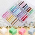 thumbnail image 3 of Maytalsory 100Pcs Embroidery Floss Craft Thread Bobbin Stitch Plastic Storage Holder Sewing Needlecraft Blue, 3 of 6