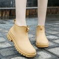 thumbnail image 5 of LIJCC Women's Short Rubber Rain Boots Short Rain Boots for Womens Ankle Rainboot Slip on Garden Boot Ladies Rubber Outside Work with Comfort, 5 of 5