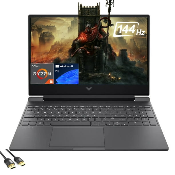 HP Victus Gaming Laptop, Pantalla Full HD IPS 144Hz de 15.6, Ryzen 5 7535HS, Radeon RX 6550M GPU, 16GB DDR5 RAM, 2TB SSD