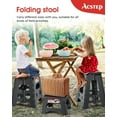 thumbnail image 3 of ACSTEP Folding Step Stool 9'' Non-Slip Folding Stools with Portable Handle for Adults Holds Up to 300 lbs, Plastic Foldable Step Stool for Bathroom, Bedroom, Kitchen, Gray, 3 of 8