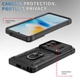 thumbnail image 4 of for Samsung Galaxy S26+ 3-in-1 Phone Case with Slide Camera Cover, Build in 360° Rotating Ring Stand, Military Grade Protective Shockproof Heavy Duty Phone Case for Samsung Galaxy S26+,D, 4 of 9