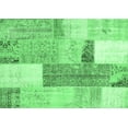 thumbnail image 1 of Ahgly Company Indoor Rectangle Patchwork Emerald Green Transitional Area Rugs, 2' x 3', 1 of 4