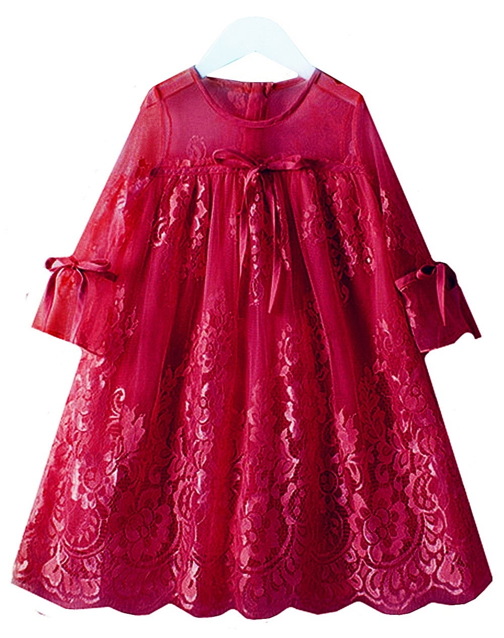 4t burgundy dress
