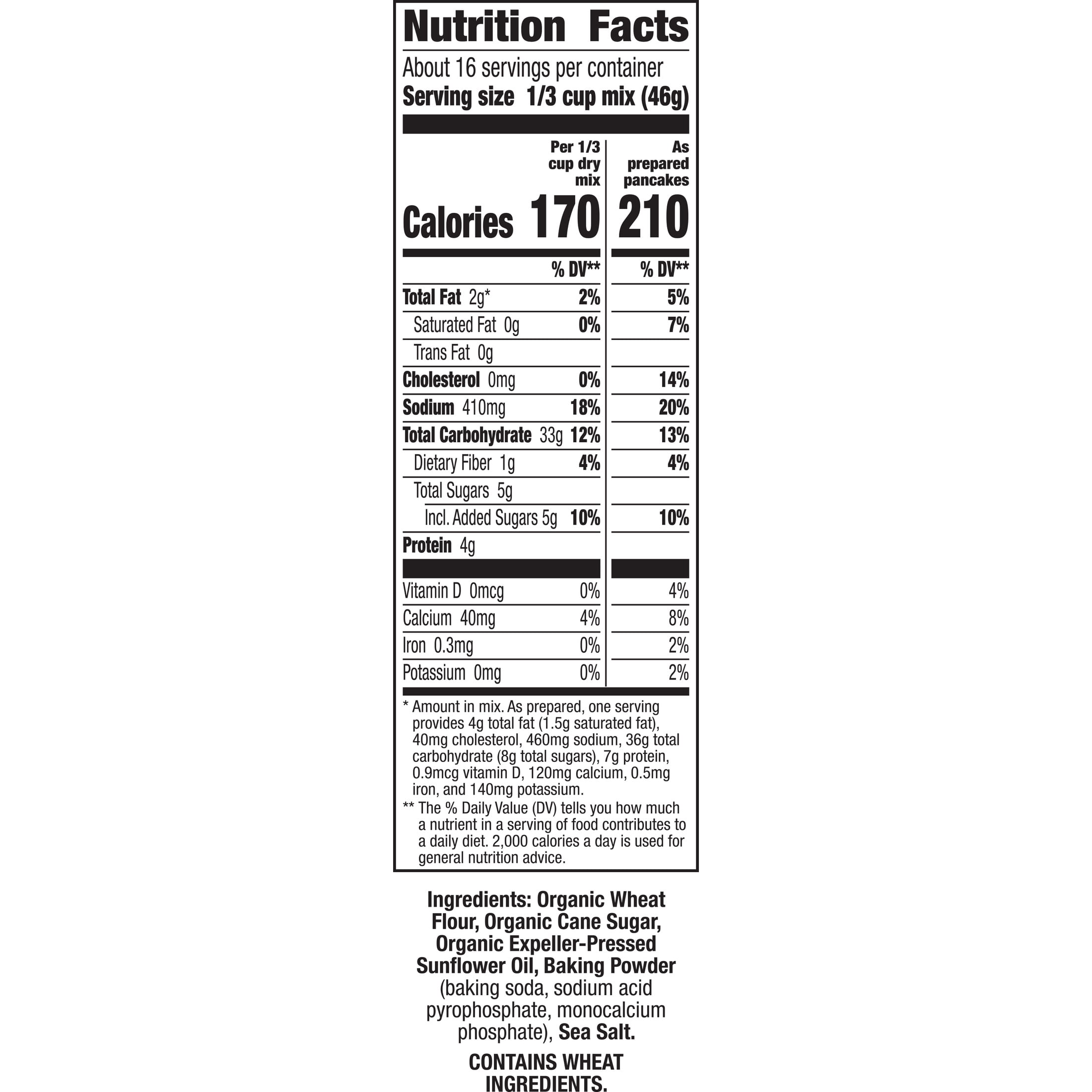 Annie's Organic Classic Pancake and Waffle Mix, Kids Breakfast, Vegan, 26 oz