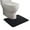 Black, variant on Djiypn Soft Foam Toilet Rug U-Shaped, Soft and Comfortable Bath Mat, Super Water Absorption, Non-Slip, Thick, Machine Wash and Easy to Dry for Bathroom, 16 X 20 Inches, Grey