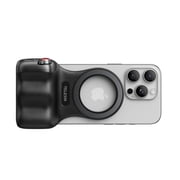 Fun Shot Magnetic Camera Grip for iPhone and Android Smartphone DSLR Style Shutter Handle Black