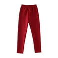 thumbnail image 6 of Zshosam Girl Leggings Toddler and Baby Girls Leggings Pants Full Length Basic Leggings Stretchy Soft Leggings Tights Pants Size 7T 8T,(Wine 7-8 Years), 6 of 7