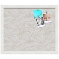 thumbnail image 2 of PinPix 18x15 Custom Cork Bulletin Board White Sand Poster Board Has a Fabric Style Canvas Finish, Framed in White Sand, by ArtToFrames (PinPix-1880), 2 of 5