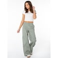 thumbnail image 3 of Celebrity Pink Women's and Women's Plus Wide Leg Cargo Pants, Sizes XS-4X, 3 of 12