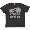 thumbnail image 3 of Inktastic My Grampa Loves Me Grandchild Gift Youth T-Shirt, 3 of 5