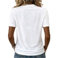 thumbnail image 3 of T Shirts for Women Short Sleeve Crewneck Cotton Tops Summer Casual Breathable Basic Tee Tshirt White S, 3 of 3