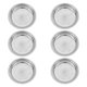 thumbnail image 2 of ColoMX 6 platos redondos para banquetes, recipientes de cocina profundos (plateados), 2 of 8