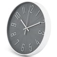 thumbnail image 2 of 12 inch Modern Quartz Wall Clocks Battery Operated,Silent Non Ticking 3D Numbers Round Wall Clock for Kitchen Bedroom Living Room Office Classroom Decor, 2 of 7