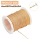 thumbnail image 2 of Alambre de latón resistente para manualidades, calibre 22, 11,8 m, dorado, redondo, trenzado, para joyería, para hacer collares, pulseras y otros proyectos hechos a mano., 2 of 6