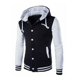 thumbnail image 3 of Sudadera Universitaria Moda Chaqueta De Béisbol Con, 3 of 7