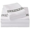 thumbnail image 7 of Luxor Treasures-Executive 3000 MF3000KGSH RETPIV Executive 3000 Series King Sheet Set - Taupe & Ivory, 6 Pieces, 7 of 7