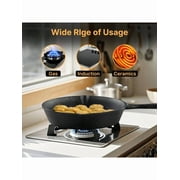 Senmeo 4-Piece Cast Iron Skillet Set - Pre-Seasoned Chef Grade (10/8/6/5), Heavy-Duty Restaurant Quality, Oven-Suitable For Searing, Baking, Frying & Camping