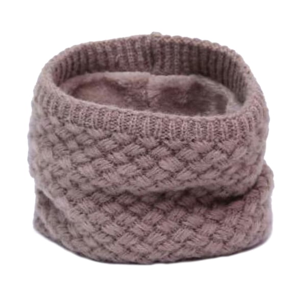 Soimiss Knit Neck Warmer Scarf Woolen Yarn Khaki 1Pcs