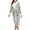 Gray, variant on hxobax Womens Thicker Flannel Full-Length Robe, Ladies Plush Soft Comfy Sleepwear Bathrobes Winter Shawl Collar Robes Colorblock Fleece Spa Bathrobe Belt Housecoat Nightgowns,Army Green,XX-Large