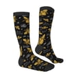 thumbnail image 3 of Balery Hohey Bee Golden Embroidery Fun Novelty Socks Men'S Women'S Crew Socks Funny Crazy Novelty Socks Quirky And Cool Socks, 3 of 9