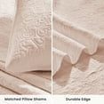 thumbnail image 3 of Sleep Zone Ultrasonic Scroll Quilt Set Full/Queen, Soft Lightweight Bedspread, Reversible All-Season Coverlet, 1 Quilt + 2 Pillow Shams (Rose Pink, Full/Queen), 3 of 8