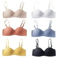 thumbnail image 2 of Spdoo Girls & Teens Lightly Padded Bra Push Up Triangle Cup Bralette Bra Wireless Training Bras，Pack of 6, 2 of 8