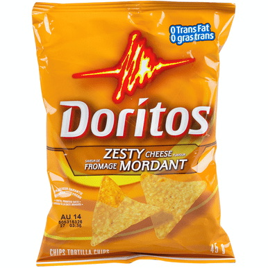 DORITOS DORITOS, Fromage Zesté, Frites Distributrices 48x45,0 g