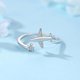 thumbnail image 5 of Anillo De Avión De Estrella, Anillo De Dedo De Apertura Ajustable A La Moda, Regalo De San Valentín Inevent AP005479-00, 5 of 6