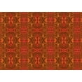thumbnail image 1 of Ahgly Company Machine Washable Indoor Rectangle Transitional Orange Red Orange Area Rugs, 6' x 9', 1 of 7