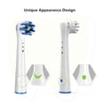 thumbnail image 4 of Yeacher 4Pcs/Set Replacement Heads Compatible with Oral B Braun Electric Sensitive Gum Care Brush Heads, 4 of 7