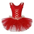thumbnail image 2 of BAOHULU Girls Red Skirted Leotards Cotton Ballet Dance Tutu Dress 3-8Y, 2 of 5