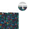 thumbnail image 5 of Yayeee Shower Curtain with Hooks 72"x72" Waterproof Fabric Bathroom Hanging Decor, Stained Glass Pattern, 5 of 5