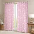 thumbnail image 2 of Homewish Kids Teens Love Heart Print Blackout Curtains Set of 2 (52x84 Each),Stars Print Window Curtains,Dreamy Princess Curtains and Drapes,Breathable Home Decor, 2 of 6