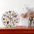 thumbnail image 2 of SKYSONIC Easter Wall Clock 10 Inch Silent Non Ticking Round Clock Oil Painting Clock Easy to Read Clock for Living Room Bedroom Bathroom Home Decor, 2 of 7
