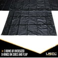 thumbnail image 5 of Us Cargo Control Lightweight Lumber Tarp - 20' x 20' (6' Drop & Flap) - 14 oz. Black, 5 of 7
