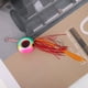 thumbnail image 1 of Cebo para peces, señuelo de pez con anzuelo doble de placa de hierro, señuelo para pesca con barba, diseño aerodinámico, 1 of 9