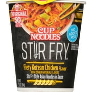 Nissin Cup Noodles Stir Fry Fiery Korean Chicken, 2.82 Ounce Cup