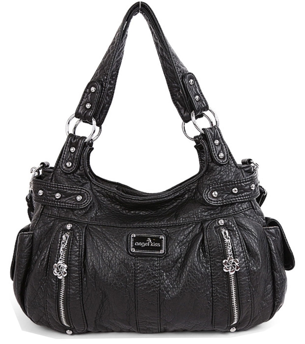 Collection @ Debenhams medium soft black leather double sided shoulder bag