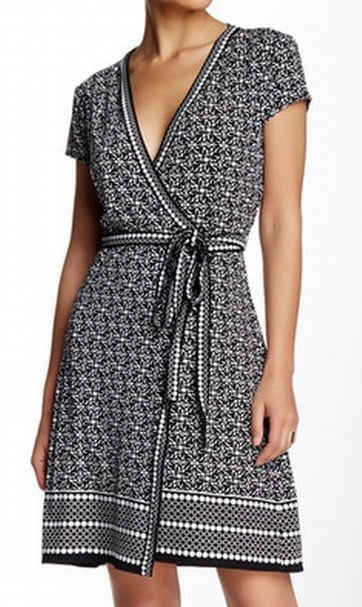 Max Studio - Max Studio NEW Black Womens Size XS Printed Stretch Wrap Dress - Walmart.com 