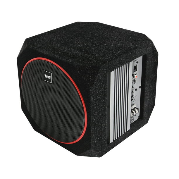 BOSS Audio CUBE8 8 Inch Car Audio Subwoofer and Amplifier Package – Powered, Built-in Amplifier, Passive Radiator, Remote Subwoofer Control, Truck, Boxes and Enclosures - Walmart.com