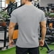 thumbnail image 4 of pstuiky camisetas para hombre, Blusas deportivas casuales de manga corta con cuello redondo y color sólido para hombre ropa de hombre m, 4 of 5