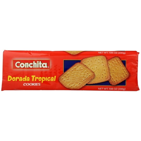 Pack of 24, Conchita Dorada Tropical Cookies, 7.06 oz