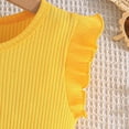 thumbnail image 4 of Larisalt Kids Girls Elegant Dress for Summer Ribbed Ruffle Butterfly Print Dresses Toddler Baby Girl Party Dress, 4 of 6