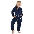 thumbnail image 4 of Joggies - Navy Blue Toddler Footless Hoodie One Piece - Toddler - Small (Fits 2'8 - 2'11"), 4 of 4