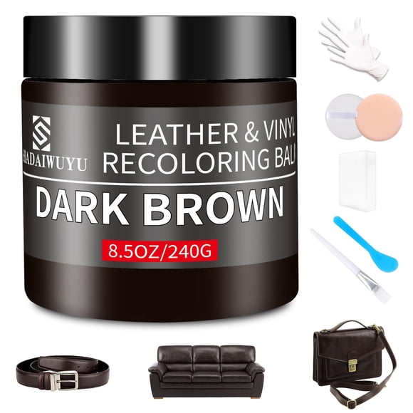 Bálsamo recolorante de cuero SHADAIWUYU Marrón oscuro 250 ml
