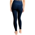 thumbnail image 6 of Women's Kadi Brand Navy Auburn Tigers Buttery Soft Midi Bra & Leggings Set, 6 of 6