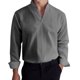 thumbnail image 1 of Camisas s Para Hombre De Vestir Camiseta informal de negocios con cuello de para hombre, blusa de manga larga con cuello levantado, camiseta (Grey, L), 1 of 5