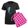 thumbnail image 5 of CafePress - Dolphin 10X10 Dark Women's Dark Pajamas - Women's Short Sleeve Print T-Shirt and Pants Dark Cotton Pajama Set, 5 of 7