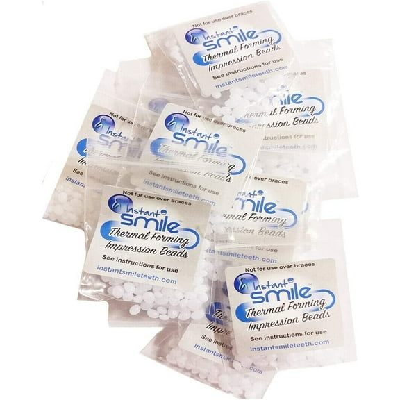 Instant Smile Billy Bob Replacement Thermal Adhesive Fitting Beads, 12 Packages